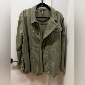 Free People Army Shirt Jacket // Size Large